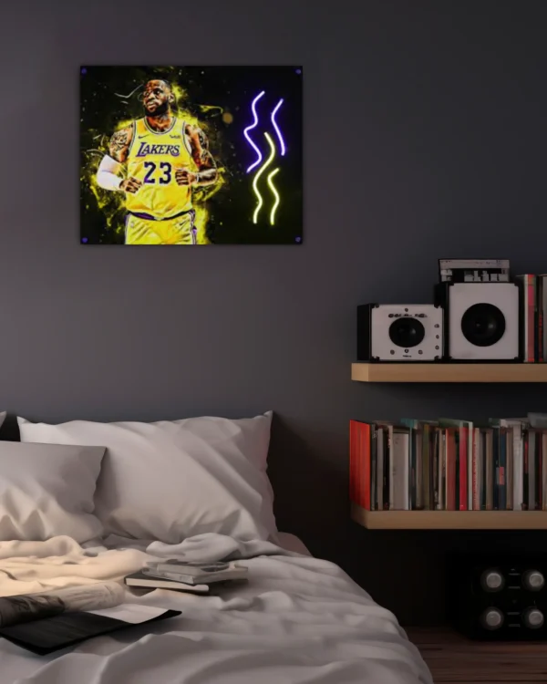 Yellow and Purple Lebron James - LED - Image 2